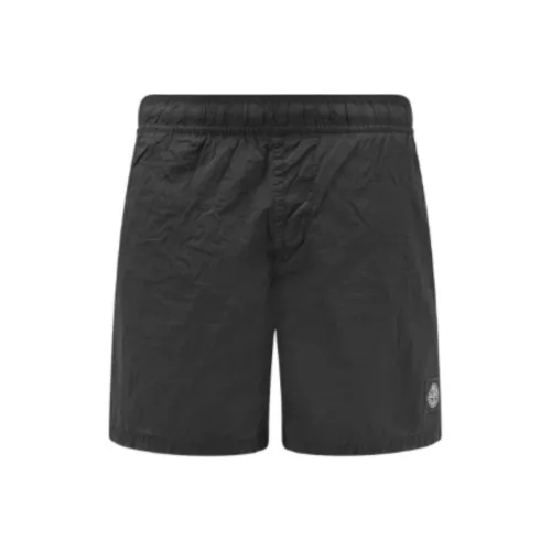 Stone Island Мужские черные плавательные шорты