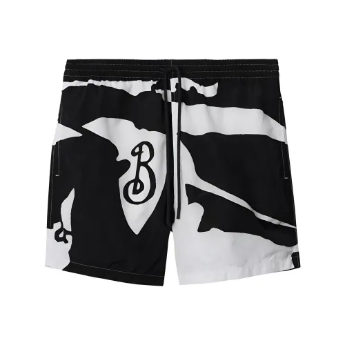Burberry FW24 Пляжные шорты Мужские Черные