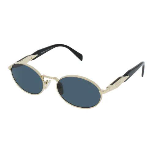 PRADA Металл OVAL SUNGLASSES Женские Золотой