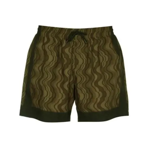 DRIES VAN NOTEN Пляжные шорты Мужские Зеленые