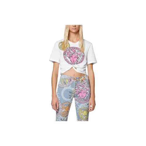 VERSACE Белый Женские Короткие Топы