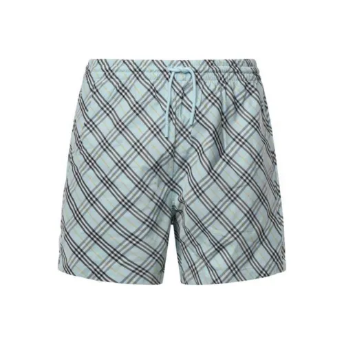 Burberry Пляжные шорты Мужские Светло-синие
