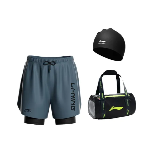 LINING 814 Серый Плавки + 808 SWIMMING Шапочка + 752 Сумка для плавания Унисекс Плавки