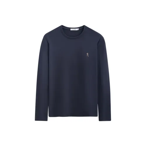 Dance with Wolves T-Shirt Мужская Темно-синяя