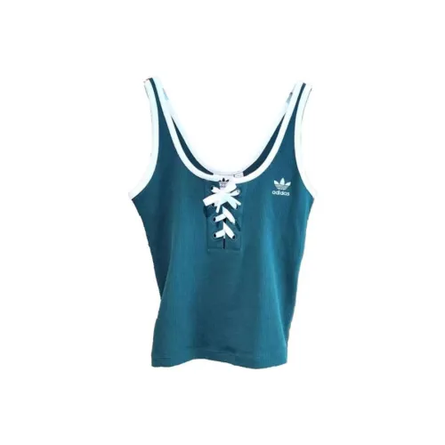 Adidas Originals Майка Женская Зеленая Розовая