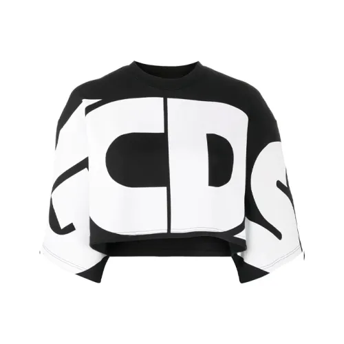 GCDS Черные Женские Короткие Топы