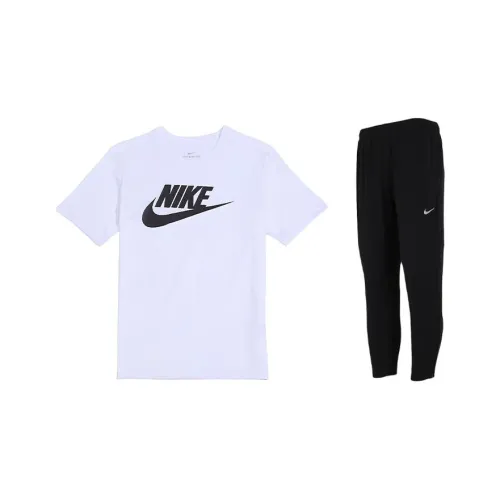 Nike Белый+Черный Мужская Повседневная Спортивная Одежда