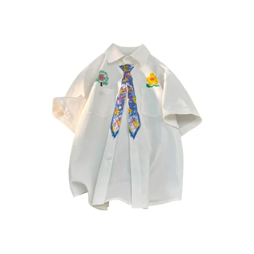 GDRX Белая унисекс рубашка