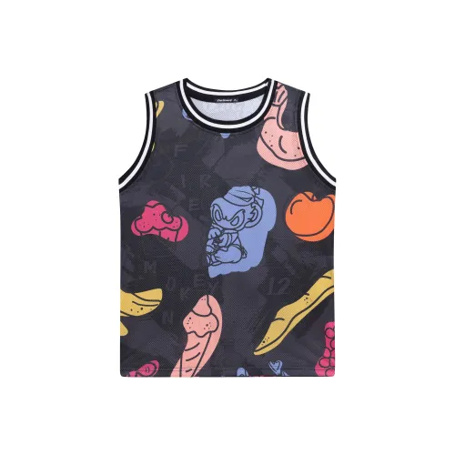 FireMonkey Черный Унисекс Баскетбольная Джерси