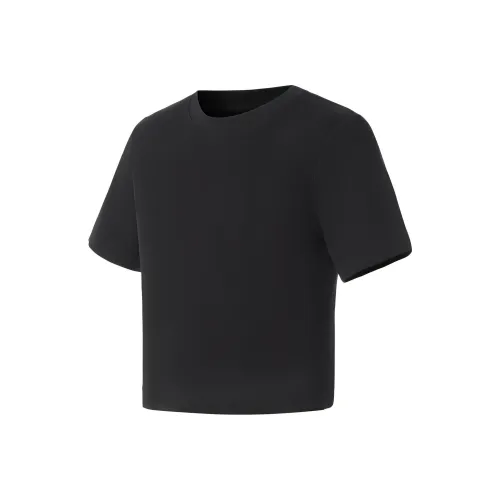 LINING Fitness Series Черные Женские Короткие Топы