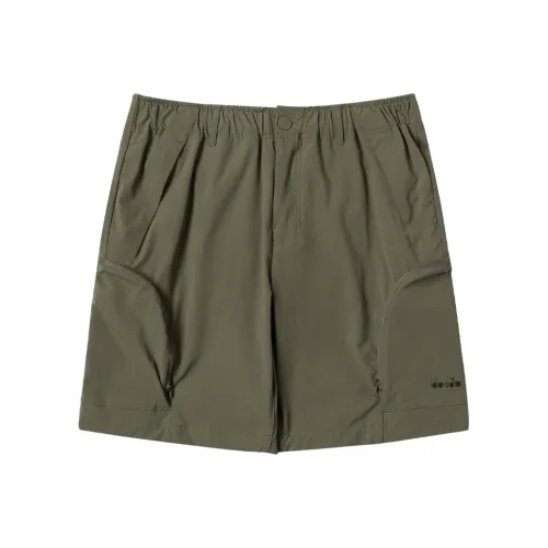 DIADORA Облегающие шорты мужские армейский зеленый