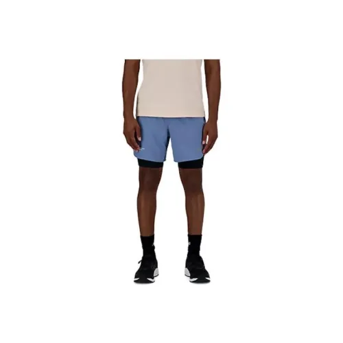 New Balance Q SPEED 6 Aqua Silver Blue Men's Casual Shorts