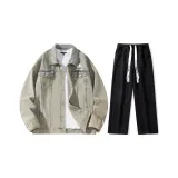 Set (Yellow Mud Jacket + Black Jeans)  
Комплект (Желтая грязная куртка + черные джинсы)