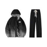 Чёрный 8891A + Чёрный Повседневные Штаны