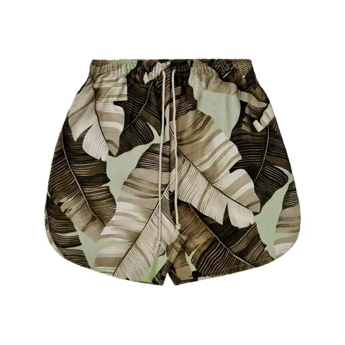 JUNGLE GURL Повседневные шорты унисекс желтые