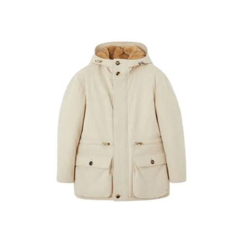 Loro Piana FW24 Хлопковый пуховик Мужской Бежевый