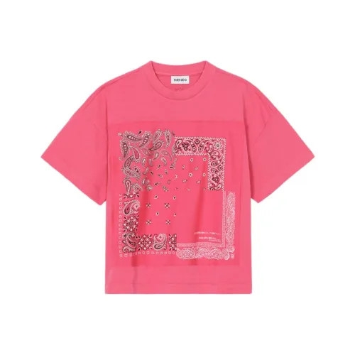 KENZO Розовые Женские Короткие Топы