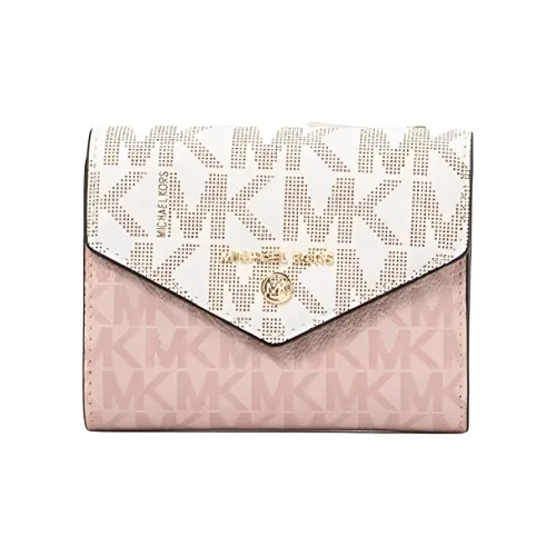 MICHAEL KORS Jet Set Искусственная кожа Кошелек для монет и держатель для карт средний женский балетный розовый