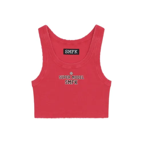SMFK Винтажный красный Женские Майки