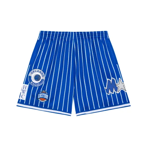 MITCHELL NESS Баскетбольные шорты Унисекс Королевский синий Белый