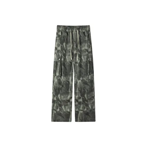 ALang Studio Повседневные брюки Унисекс Tie Dye Камуфляж