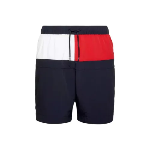Tommy Hilfiger Пляжные шорты Мужские Темно-синий Синий Многоцветный