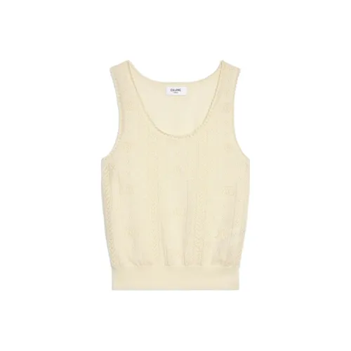 CELINE SS23 Майка Женская Желтая