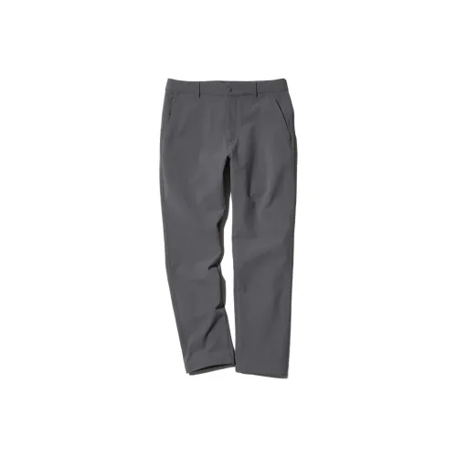 UNIQLO Повседневные брюки Мужские Асфальт Серый