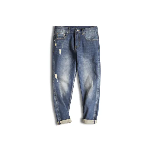 MADEN Синий Мужские Джинсы