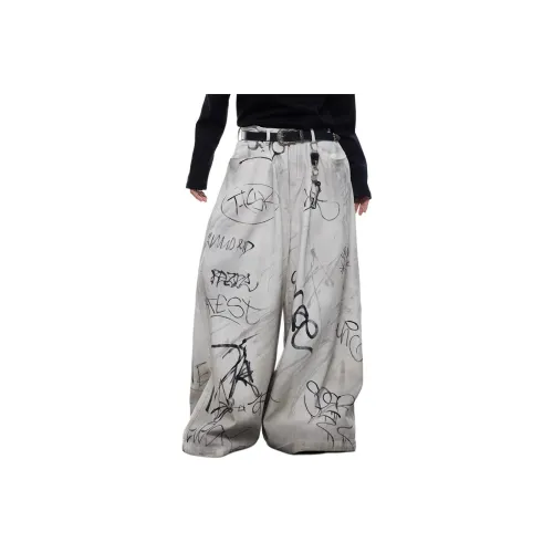 0 CROWORLD Повседневные брюки Мужской Экрю