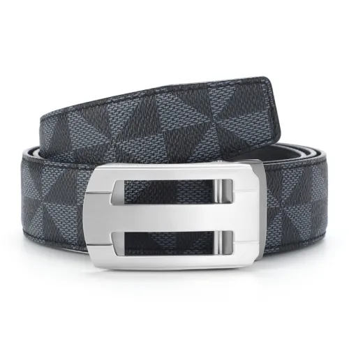 V.V.Brown Натуральная кожа клетка узор ремень повседневный коровья кожа ремень мужской 3,5 см