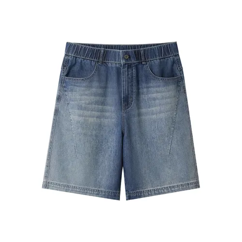 HLA Джинсовые шорты Мужские Джинсовый синий Градиент