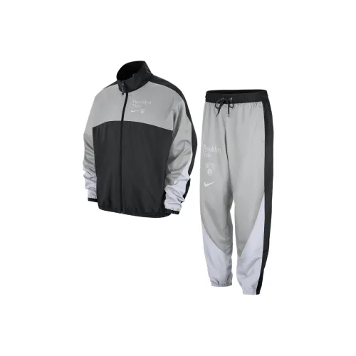 nike Brooklyn Nets Starting 5 Courtside Повседневная спортивная одежда Брук Lin Нетс Мужской Свет Серебряный