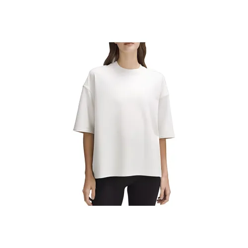 lululemon French Terry Рукав с оборванным плечом T-рубашка Женская