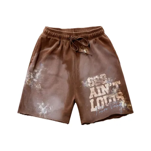 SSSAINT LOUIS Повседневные шорты унисекс темно-коричневый