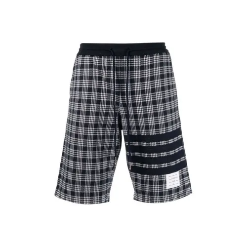 THOM BROWNE Черные Мужские Спортивные Шорты