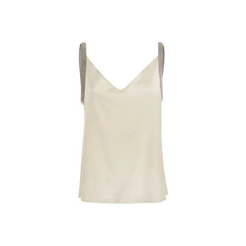 Fabiana Filippi Слоновая кость Женские Майки