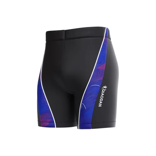 QIAODAN Взрослые плавательные шорты для соревнований плавание мужские черные