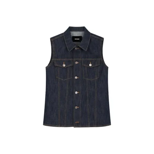 WE11DONE SS24 Майка Женская Морской Синий