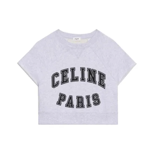 CELINE SS22 T Рубашка Женская Серого цвета