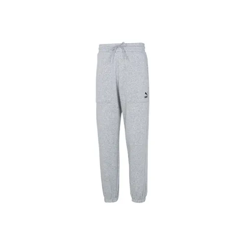 PUMA Светло-серые спортивные брюки для мужчин