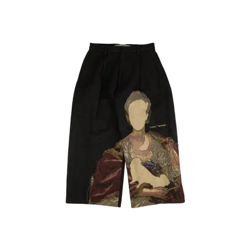 Off Белый Черный Мужские Повседневные Шорты