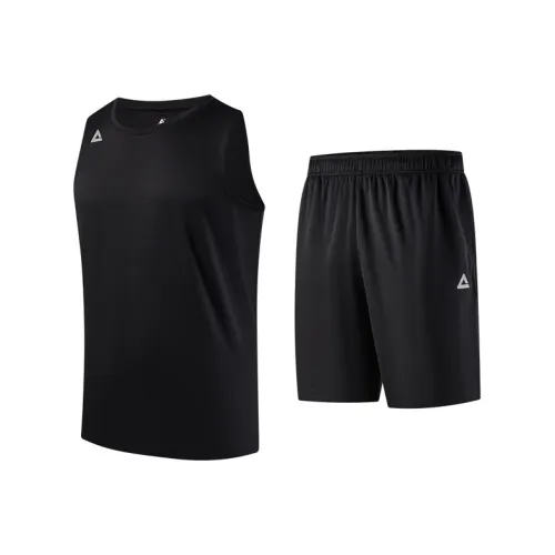 PEAK Бег Одежда Наборы Мужской Черный