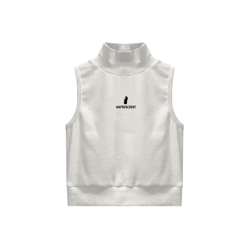 49PERCENT.CO Белые Женские Майки