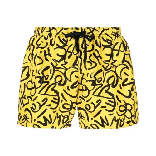 MOSCHINO Плавательные шорты Мужские Желтые