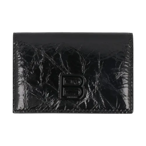 Balenciaga Sheepskin Wallet Women's Black