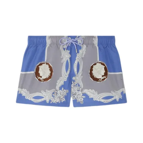 VERSACE SS25 Пляжные шорты Мужские Синие
