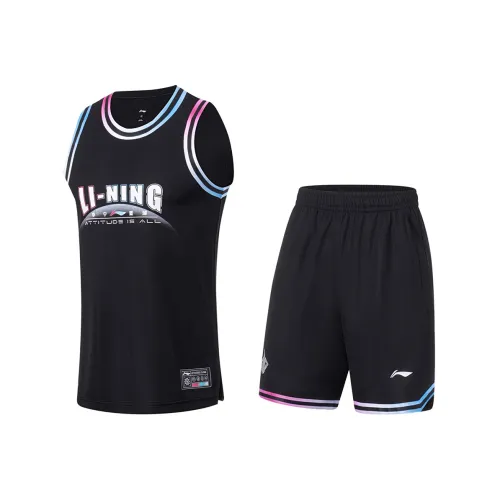 LINING Спорт Коллекция Баскетбол Набор Мужской Черный