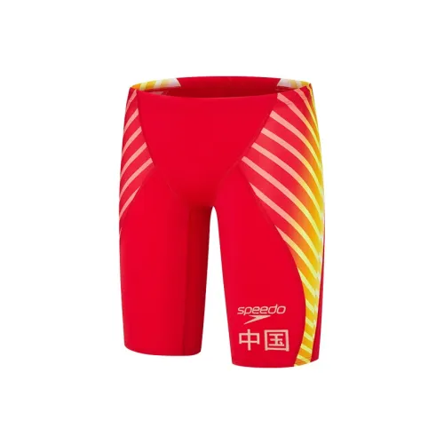 Speedo FIVE POINT Колено Длина Плавательные Шорты Мужские Красные