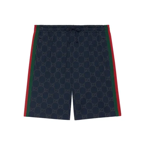 GUCCI SS24 Повседневные шорты Мужские Темно-синие